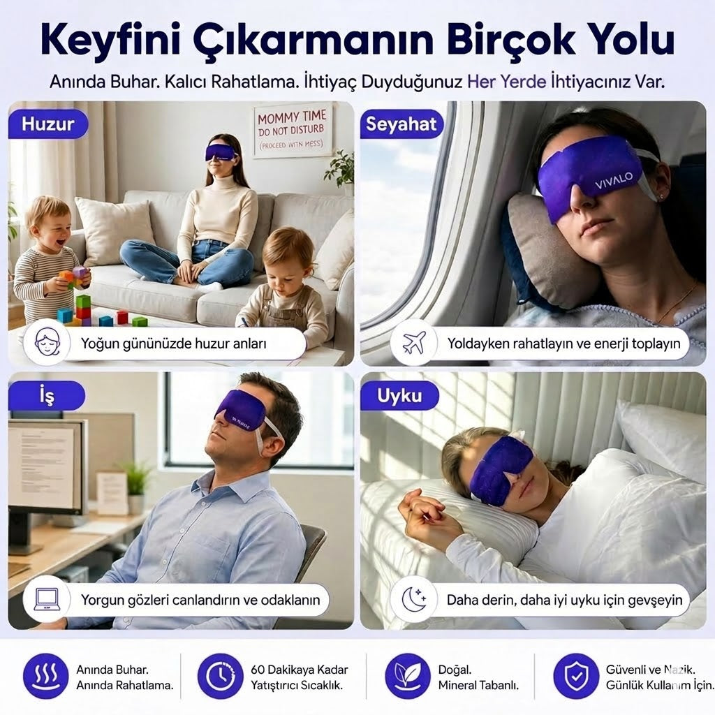 Vivalo™ Buhar Göz Maskesi