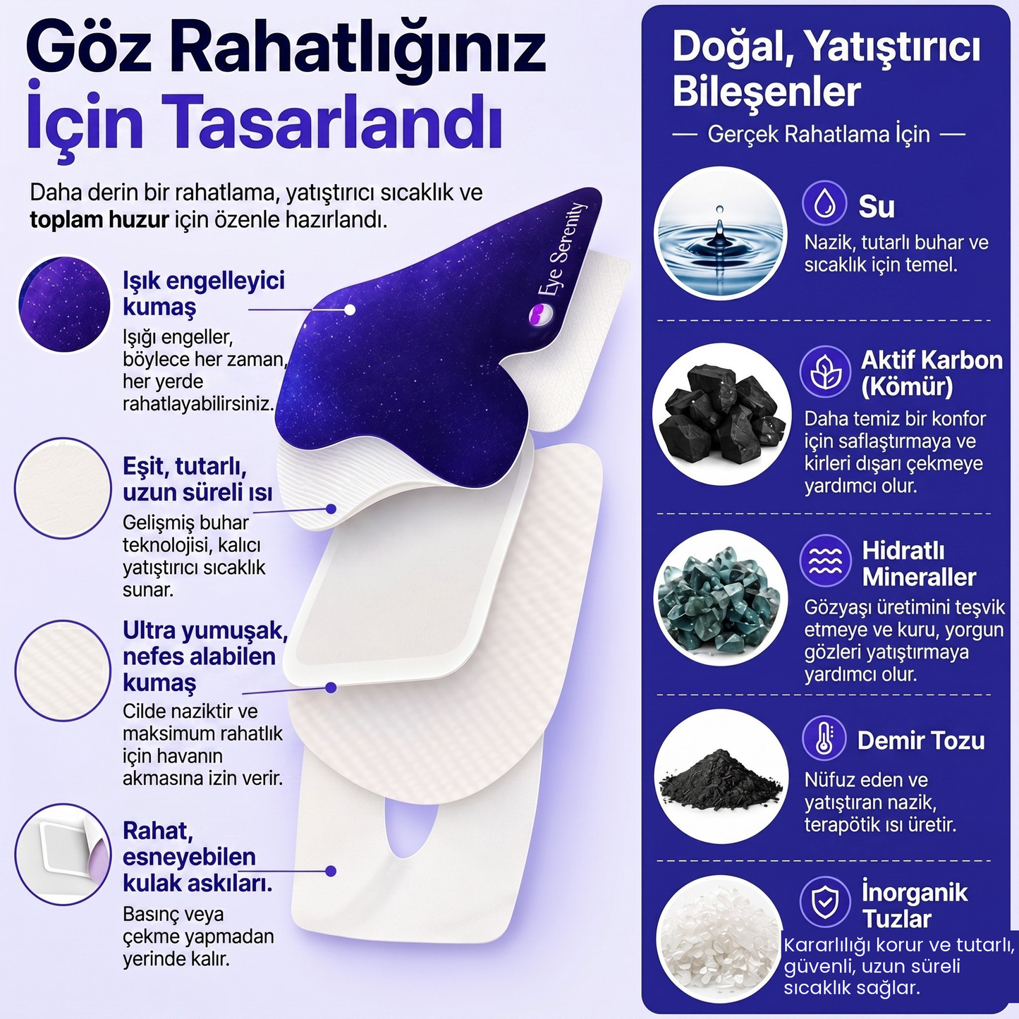 Vivalo™ Buhar Göz Maskesi